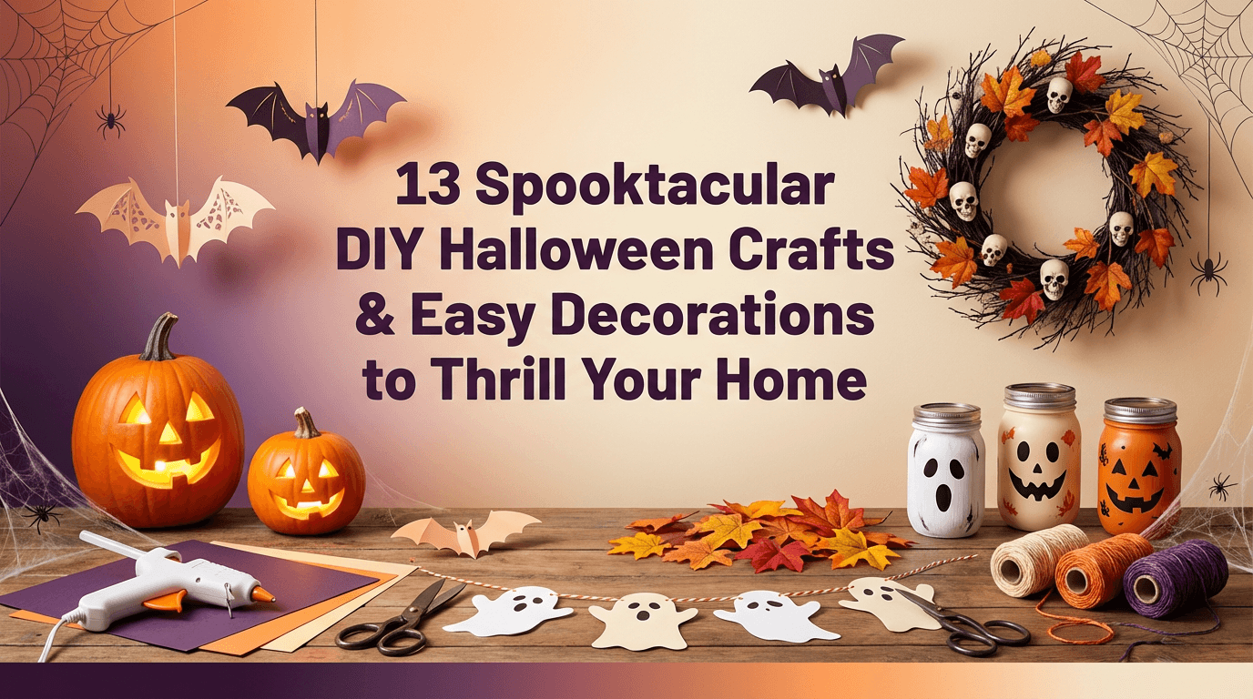 13 DIY Halloween Crafts & Decorations