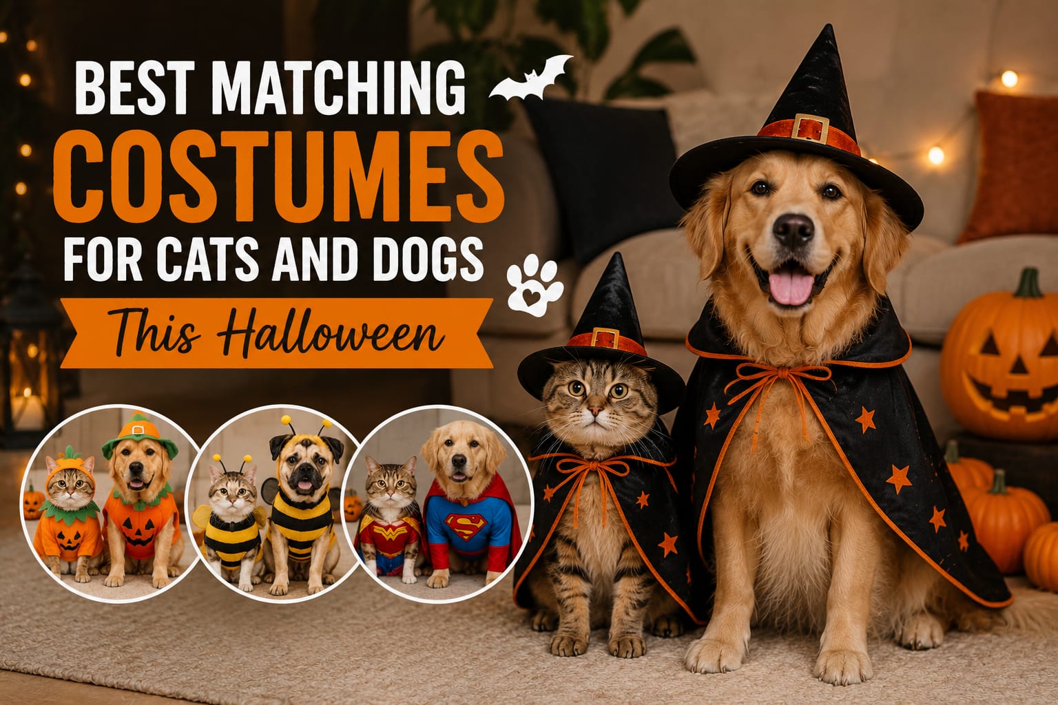 Best Matching Costumes for Cats and Dogs This Halloween