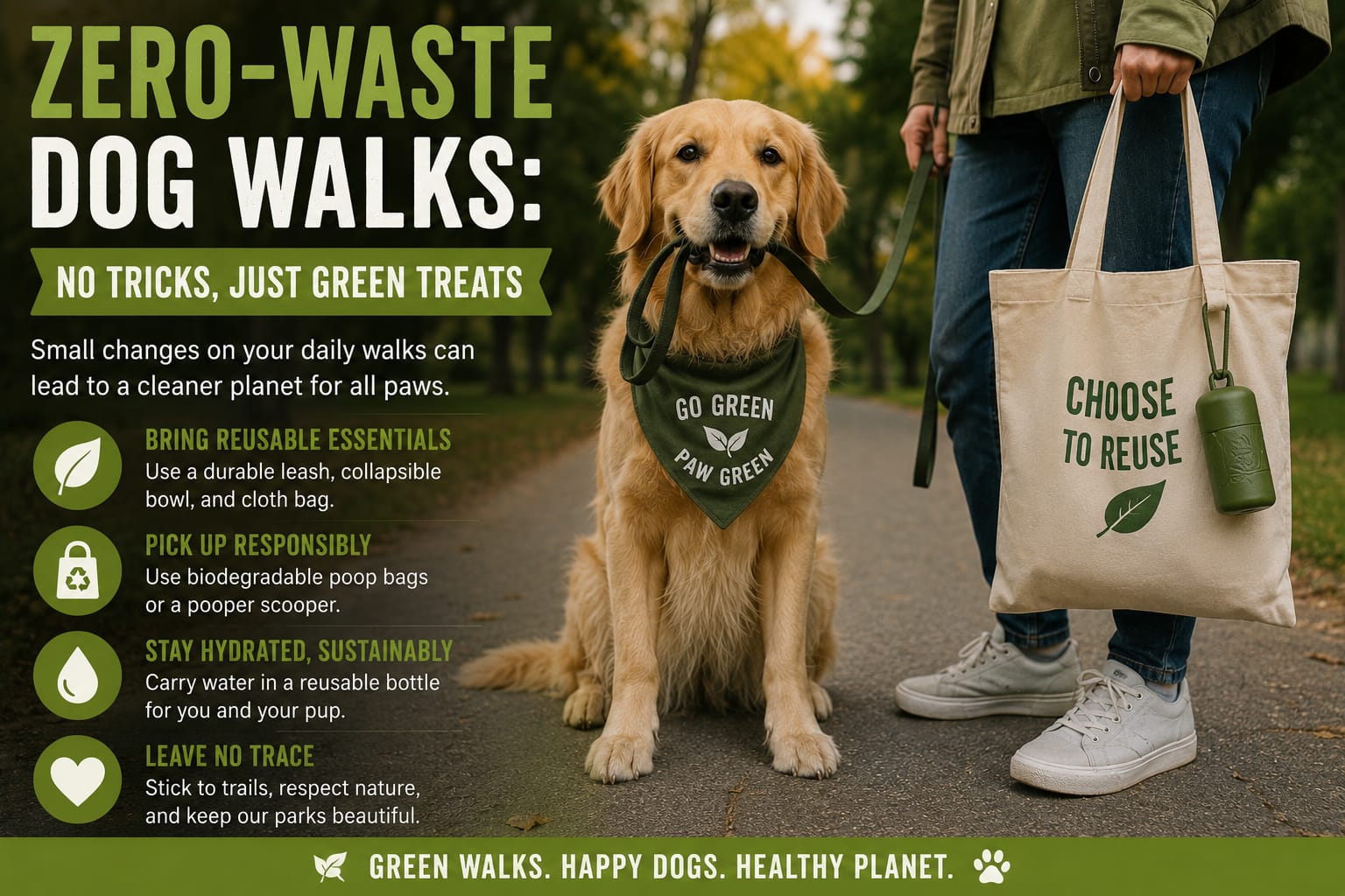 Zero-Waste Dog Walks: No Tricks, Just Green Treats