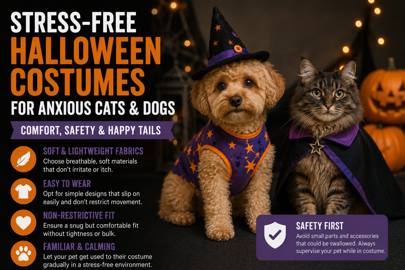 Stress-Free Halloween Costumes for Anxious Cats & Dogs