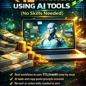 How to Make ₹1L/Month Using AI Tools (No Skills Needed) – Step-by-Step AI Income Blueprint
